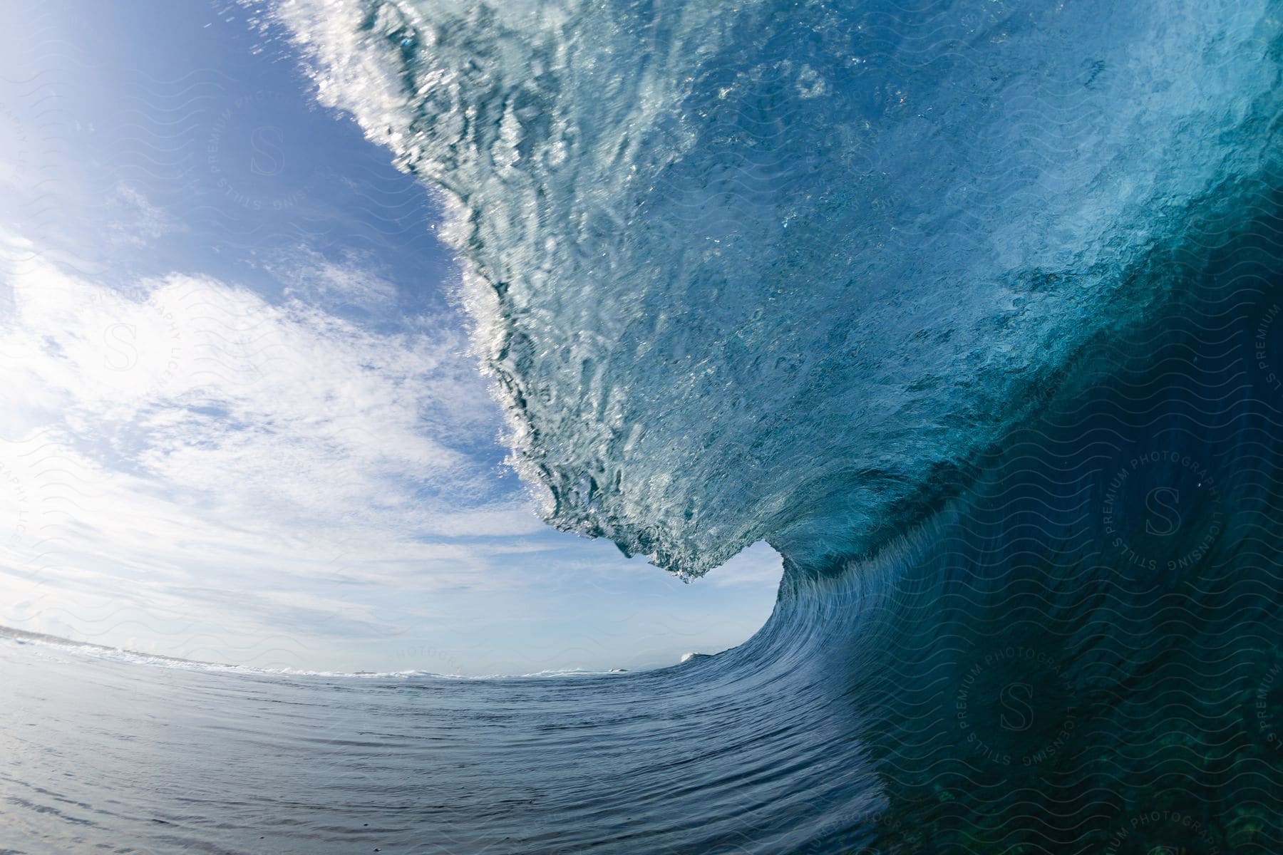 A massive wave about to crash