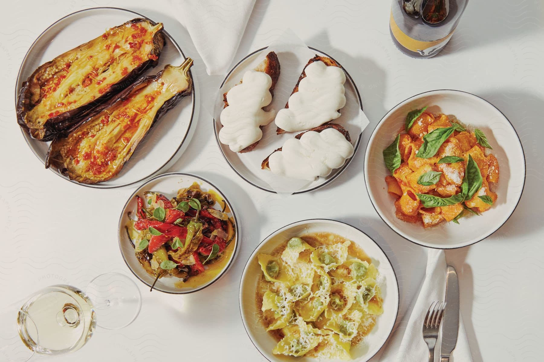 A plate of pork brunch food presentation on a table