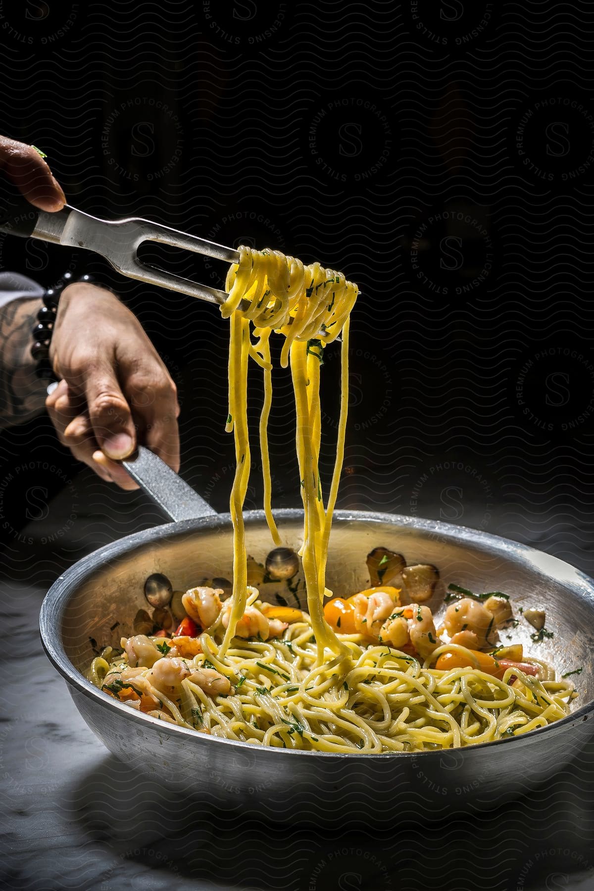 Stock photo of someone is preparing food inside their home