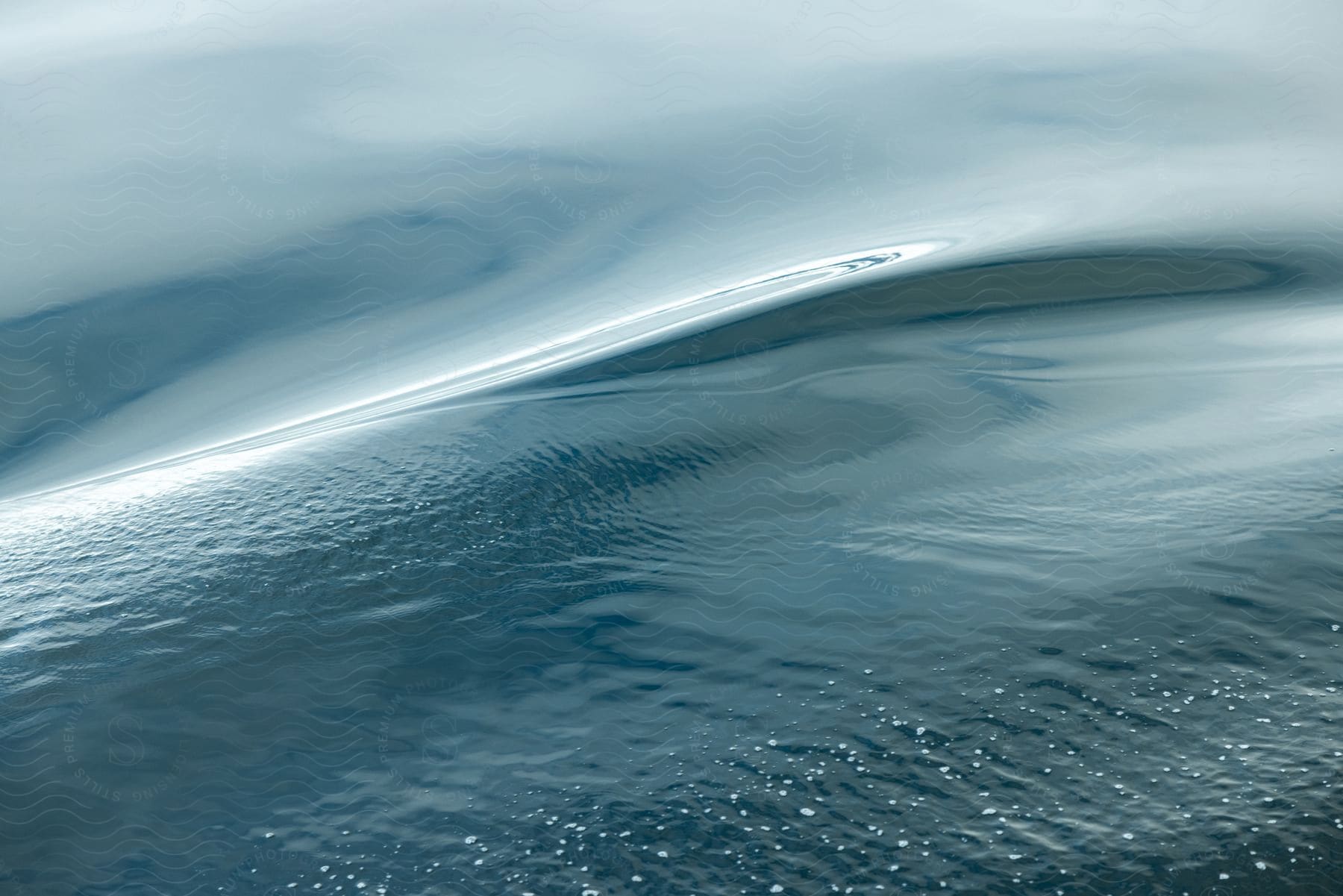 A daytime view of the ocean