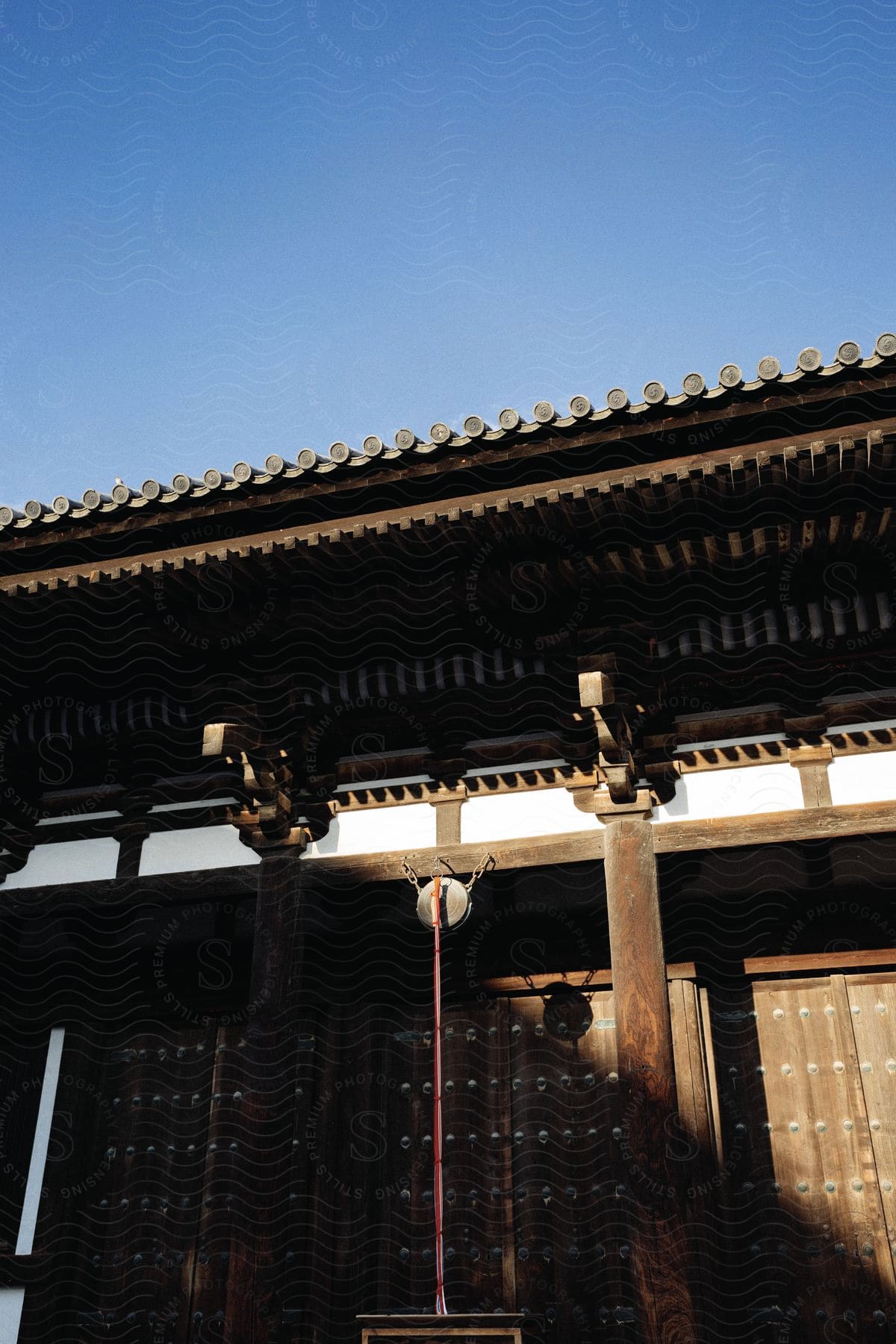 A building made of iron and wood resembling a shade