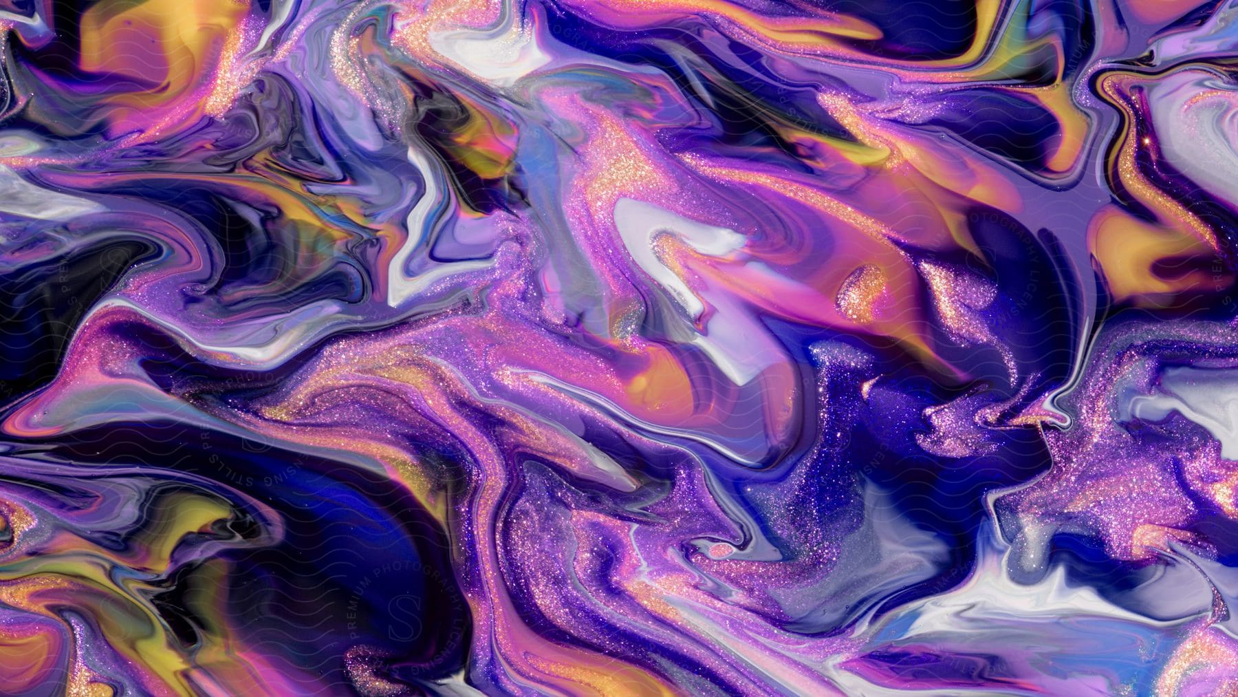 Closeup abstract art with various shades of purple