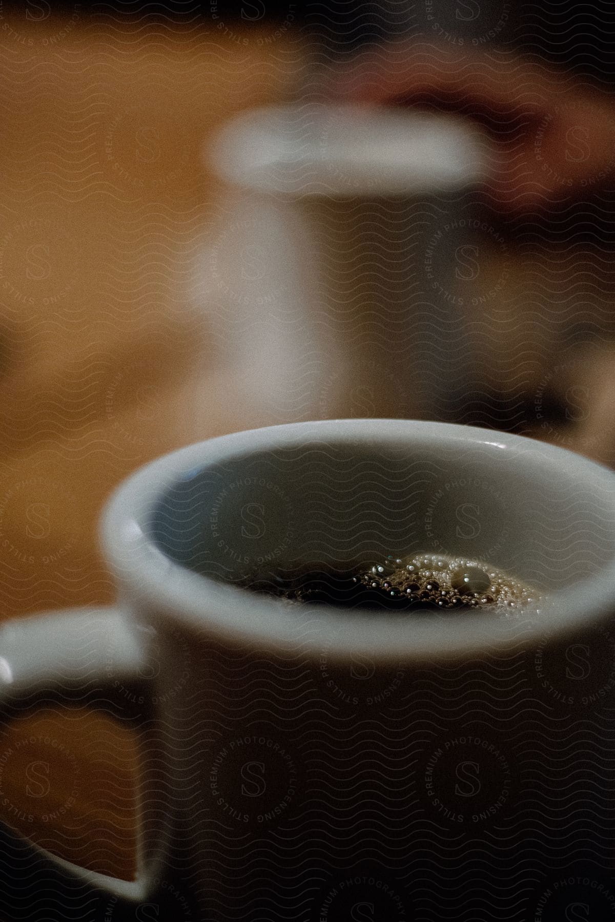 A coffee cup on a table