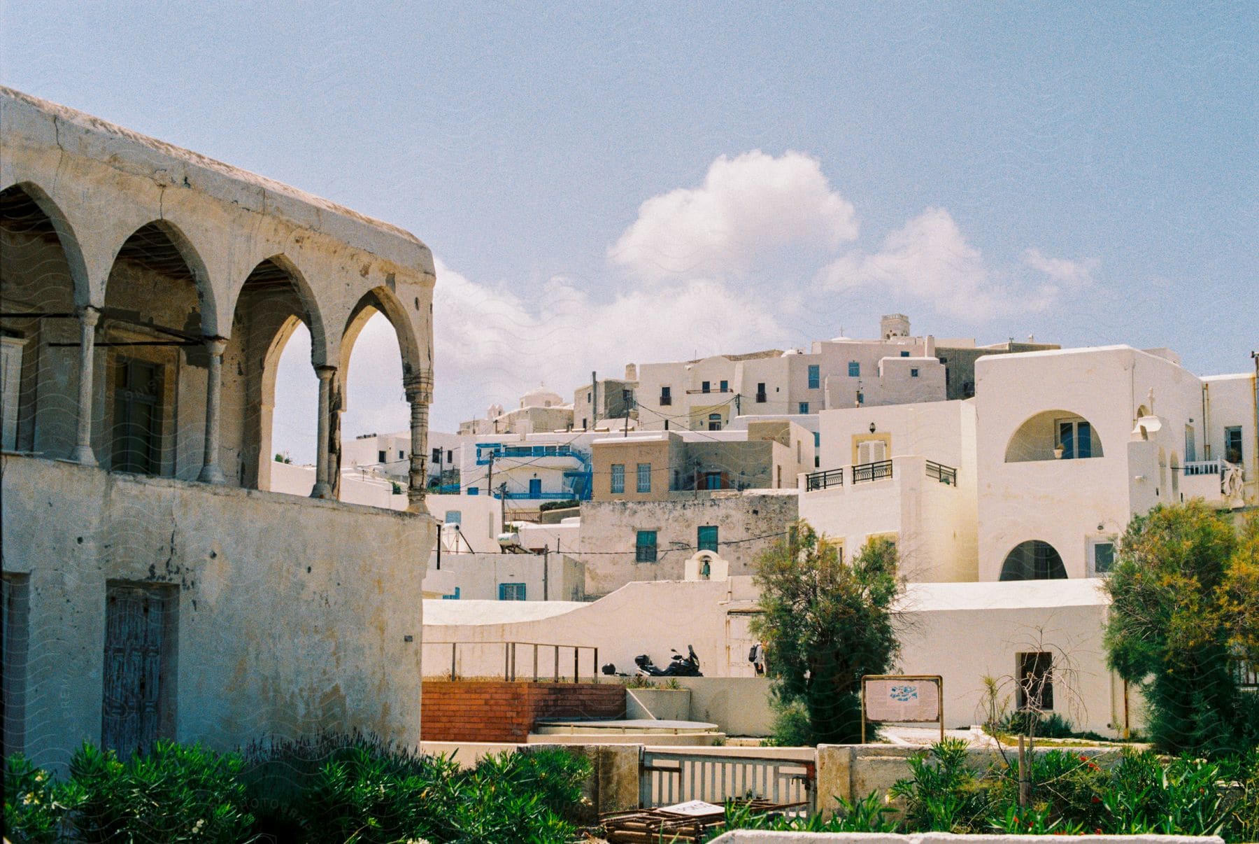 A mediterranean summer villa.