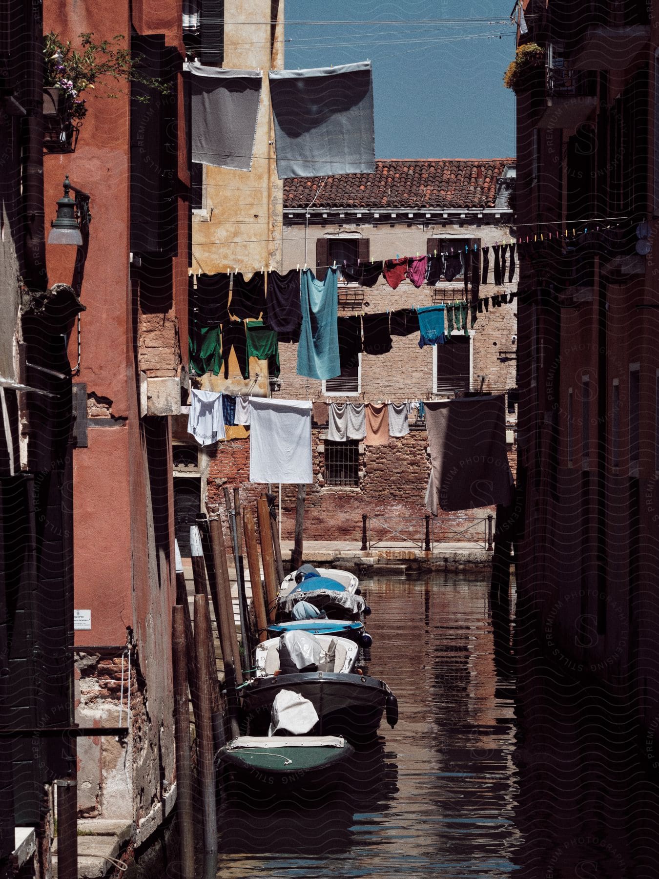 A narrow alleyway in Venice, Italy