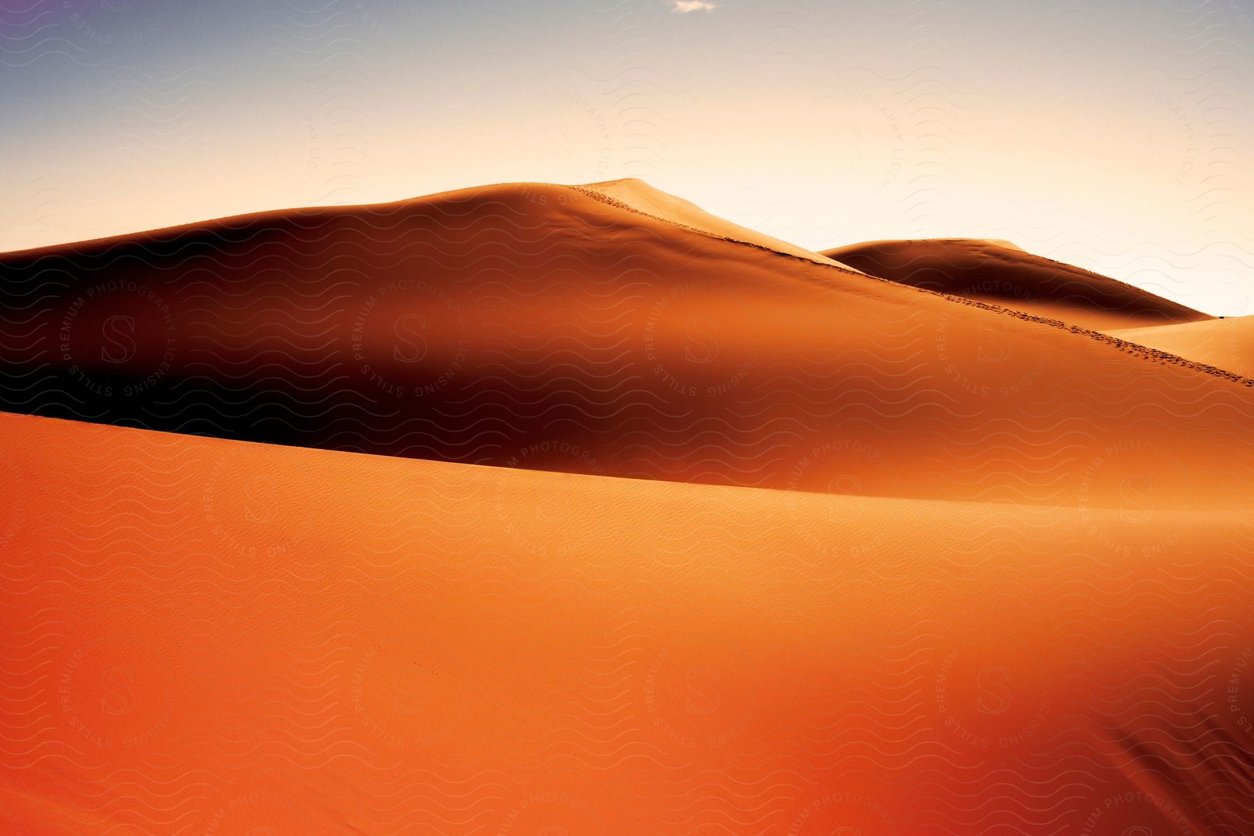 Desert horizon in the mountains.