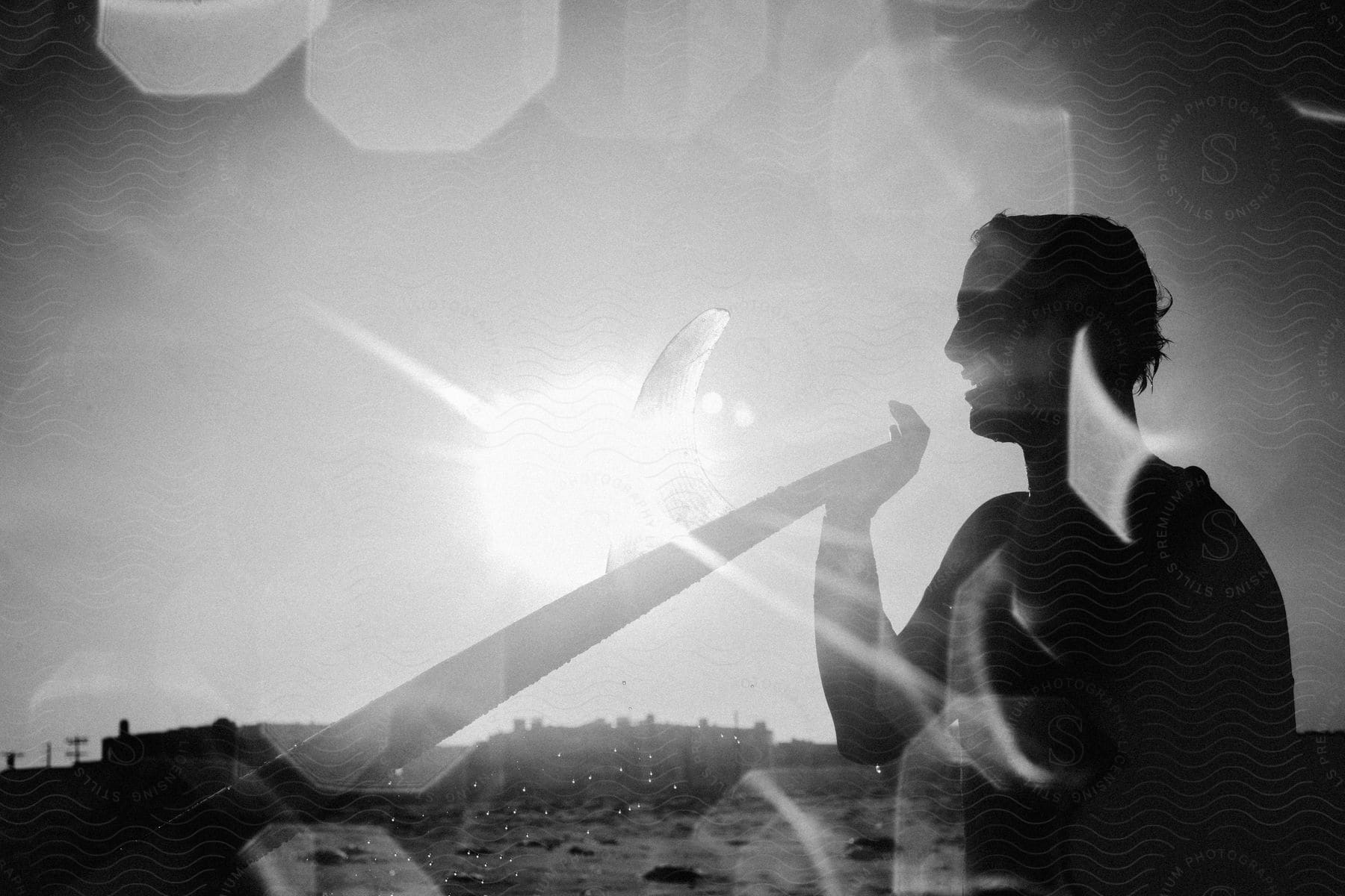 a man works under a bright sun on the farm