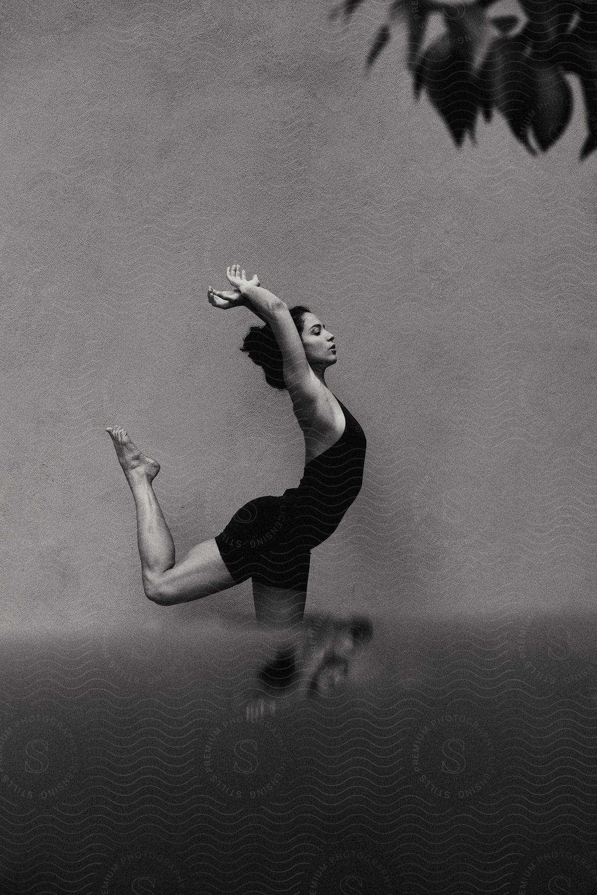 Stock photo of a woman dancing in a studio