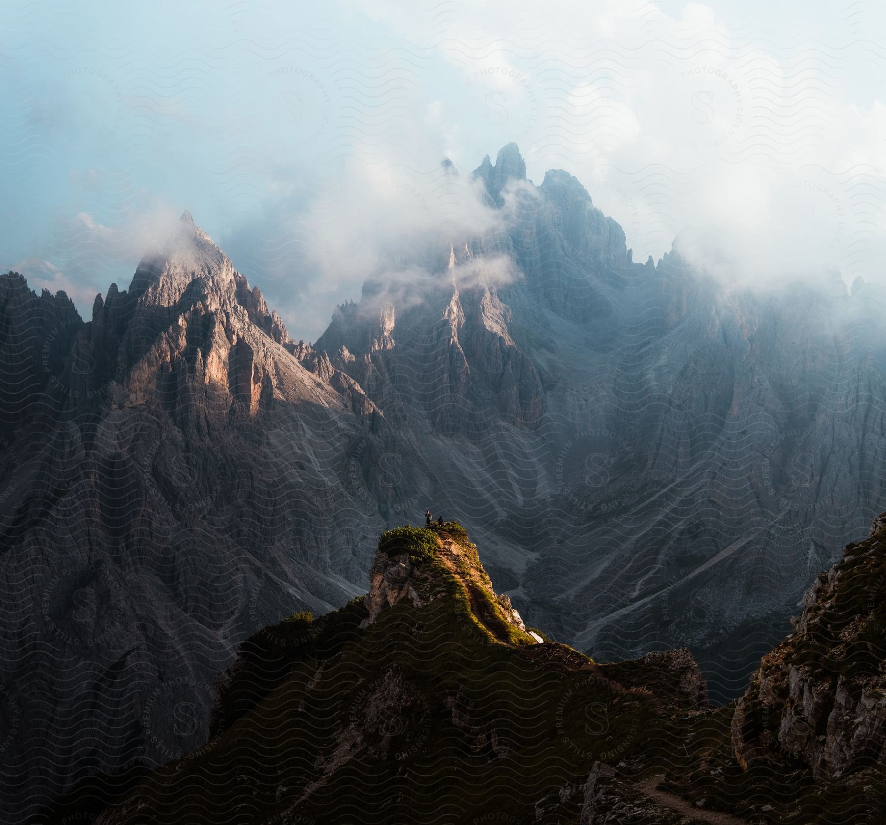 A Cloudy Look At The Mountain Tops