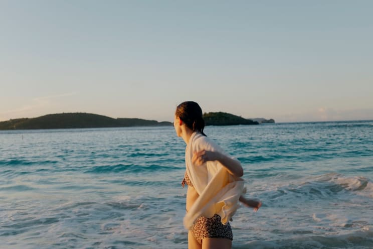 Woman On The Seashore One Morning