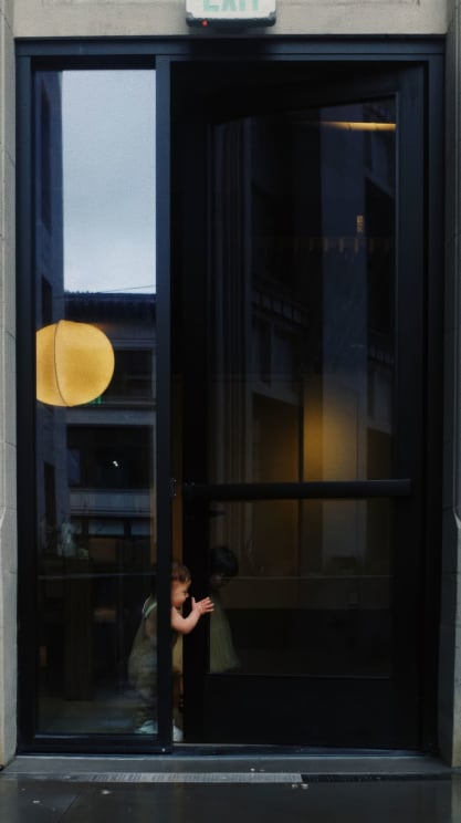 Baby Walking Through A Door
