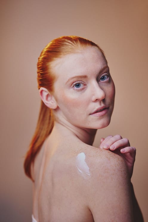 A Portrait Of  A Lady With A Brown Hair
