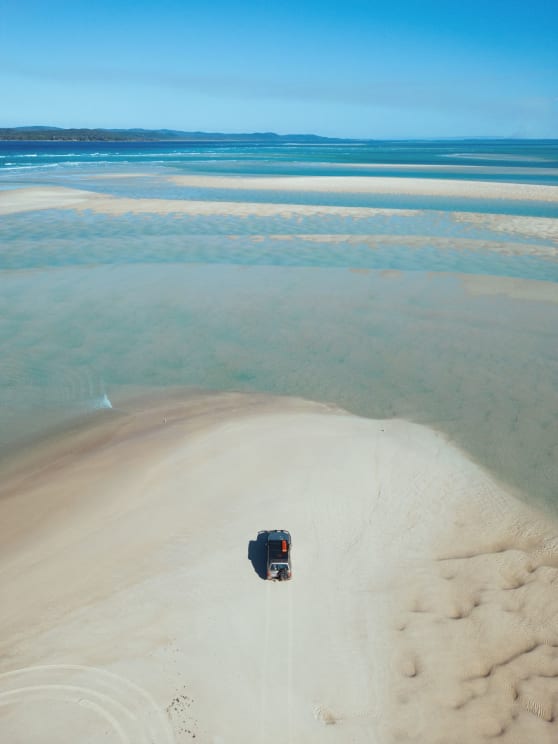 A Truck At A Water Way