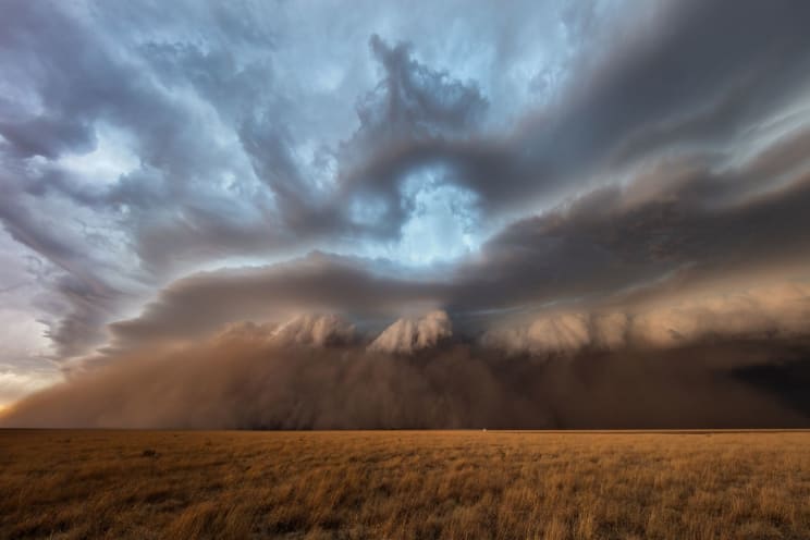 A Massive Haboob Engulfs The Plains In Southwest Kansas Near Johnson City And Manter