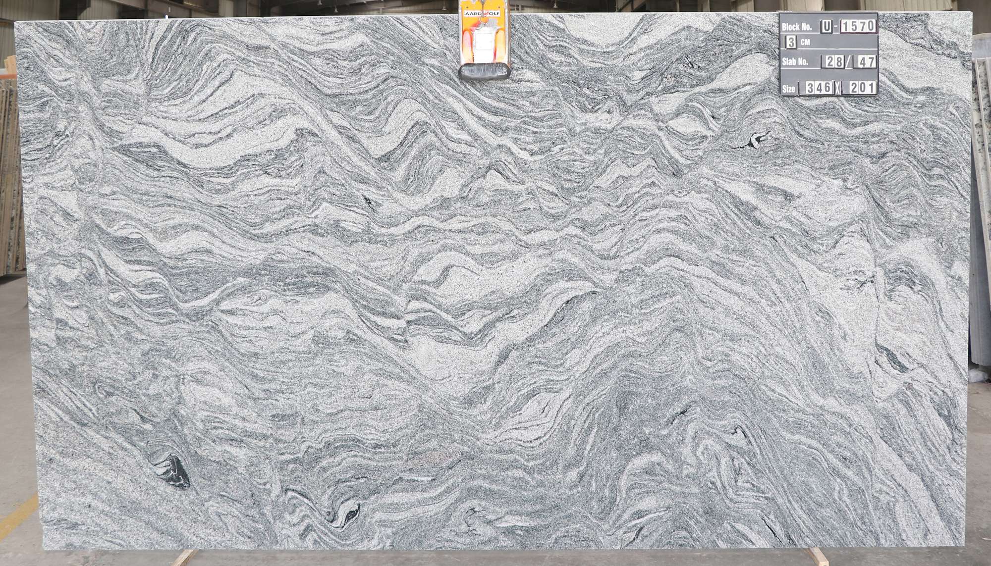 18-20 mm C White Granite Slab, For Countertops at Rs 51/sq ft in