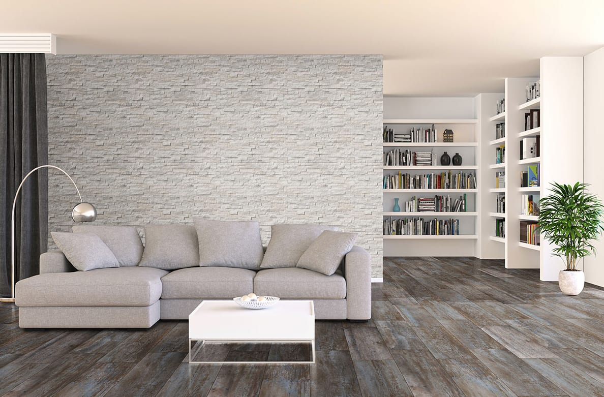 Arctic White Ledger Panel Marble Tile by MSI - StoneTrash