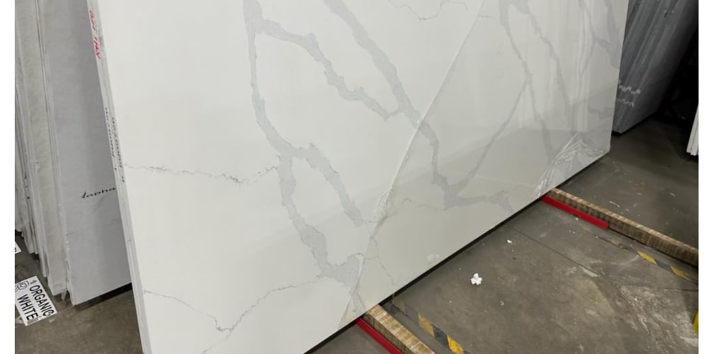 Calacatta Supreme RQ09902 Quartz by Raphael Stone - StoneTrash