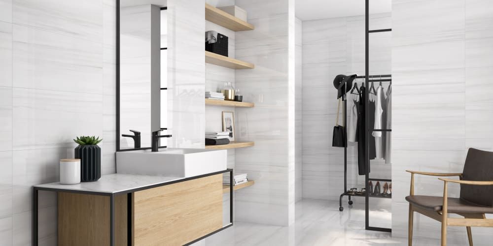 Dolomita White Pulido 30x30 Porcelain Tile by Pamesa Cerámica - StoneTrash
