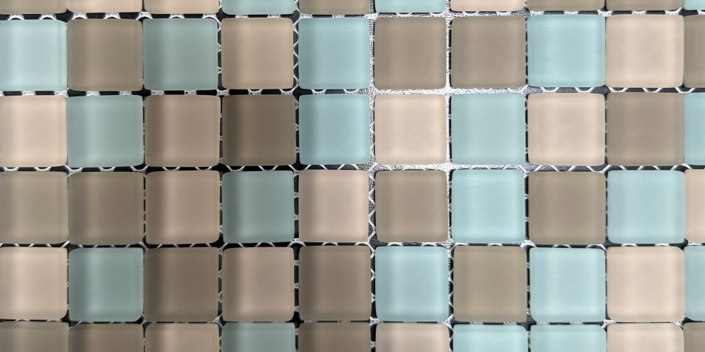 1x1 Polar Matte Mix Glass Tile by Walkon Tile - StoneTrash