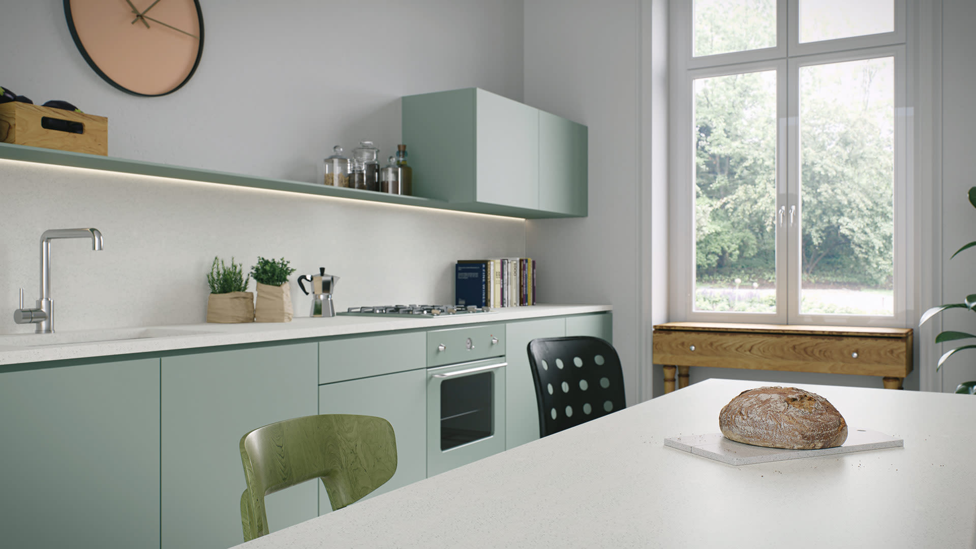 6011 Intense White Quartz by Caesarstone StoneTrash