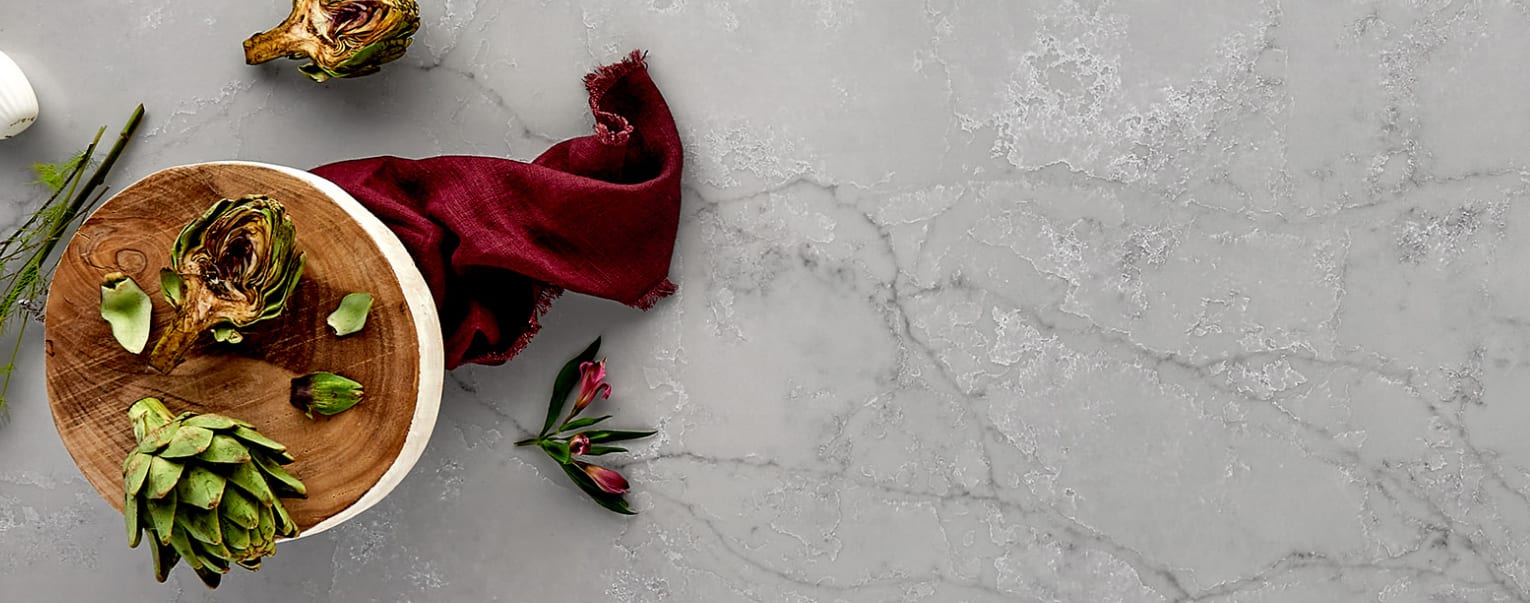 Calacatta Versailles Quartz by Q Premium Natural Quartz by MSI