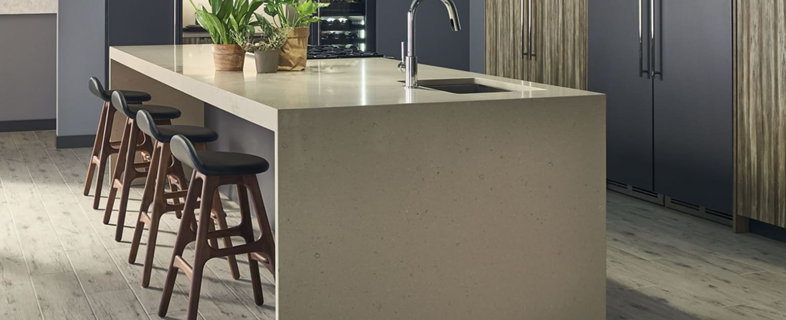 Fossil Taupe Quartz by Q Premium Natural Quartz by MSI StoneTrash