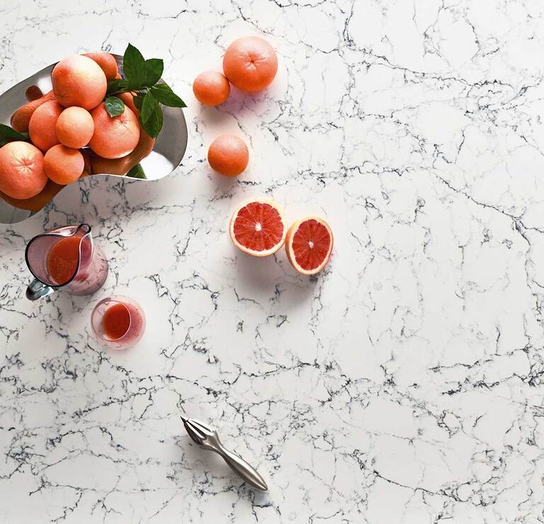 White Attica 5143 Quartz by Caesarstone StoneTrash