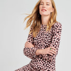 Woman in floral dress