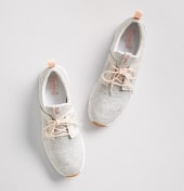 White activewear sneakers.