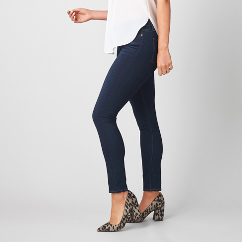 Curvy Girl Kan Can Leopard Patch Classic Skinny Jeans