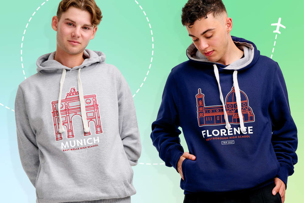 school trip group hoodies
