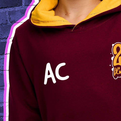 Initials on Front