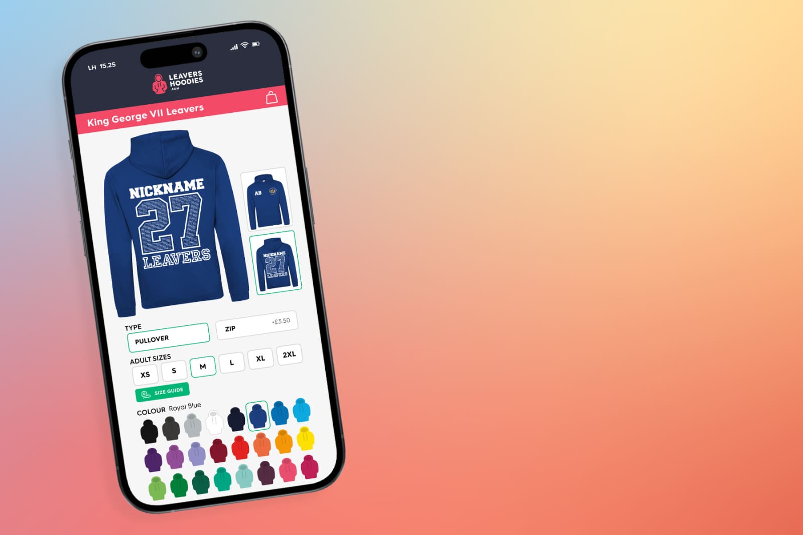 design your leavers hoodies
