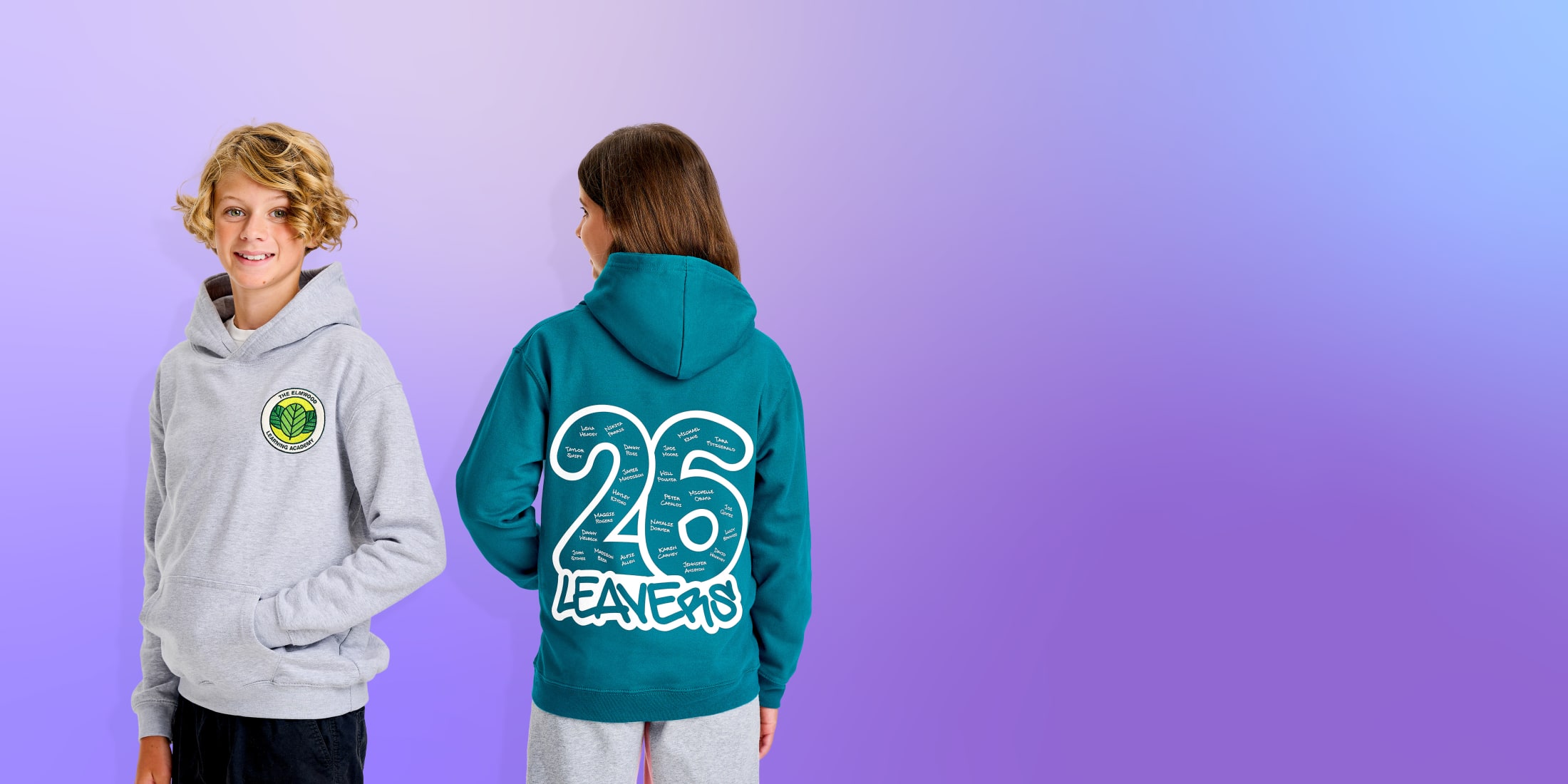 Leavers hoodies colours and styles