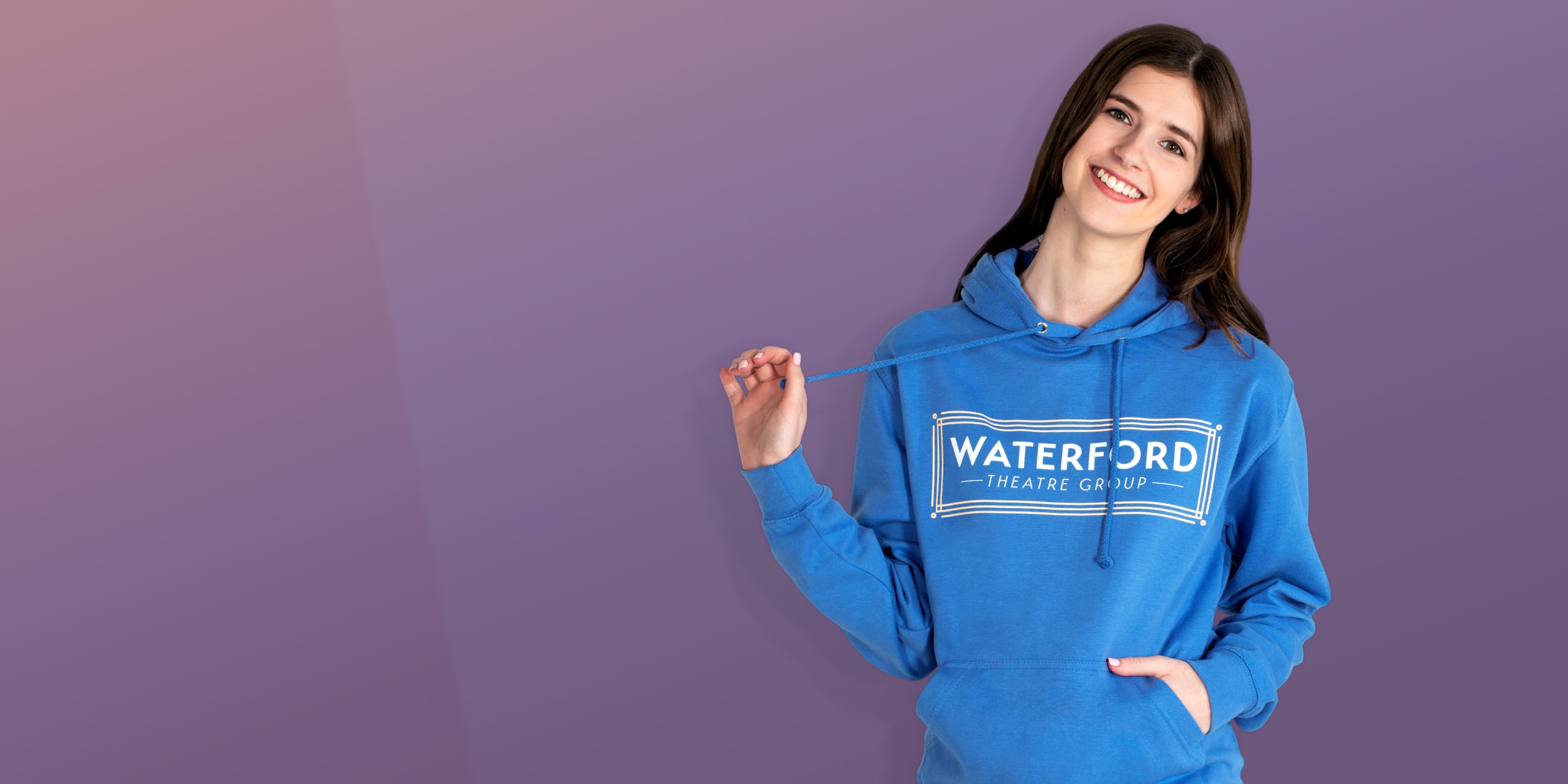 Dance and theatre group logo hoodies