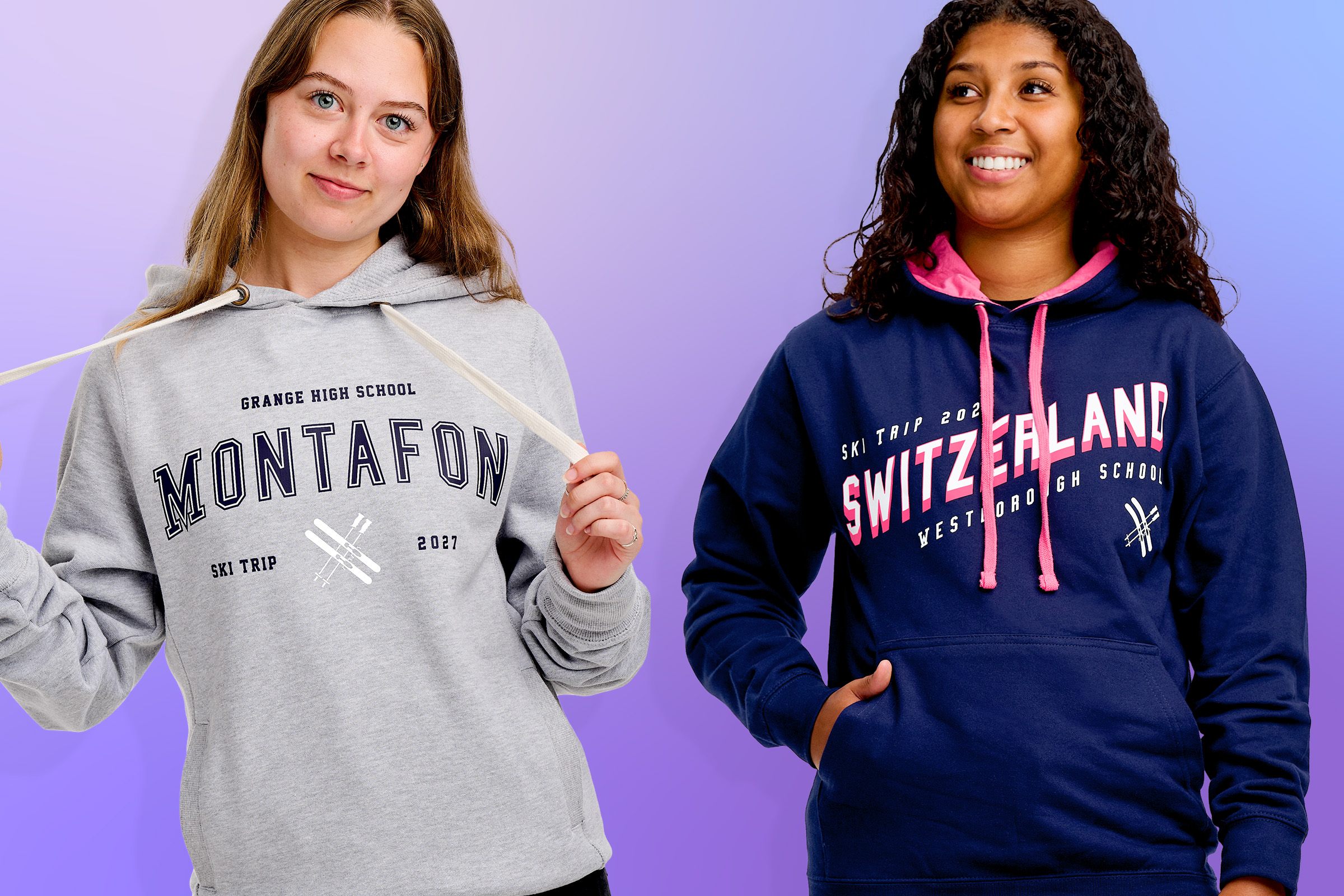 school ski trip season seasonaire hoodies