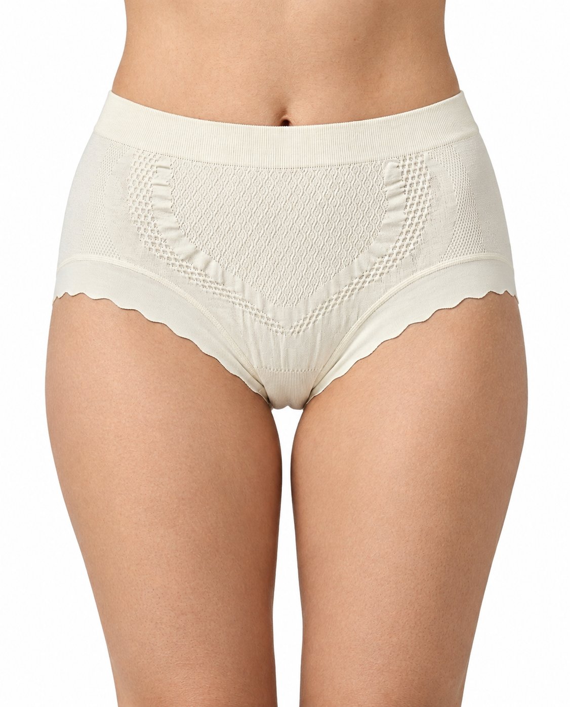 Women Designer High Rise ivory Panty