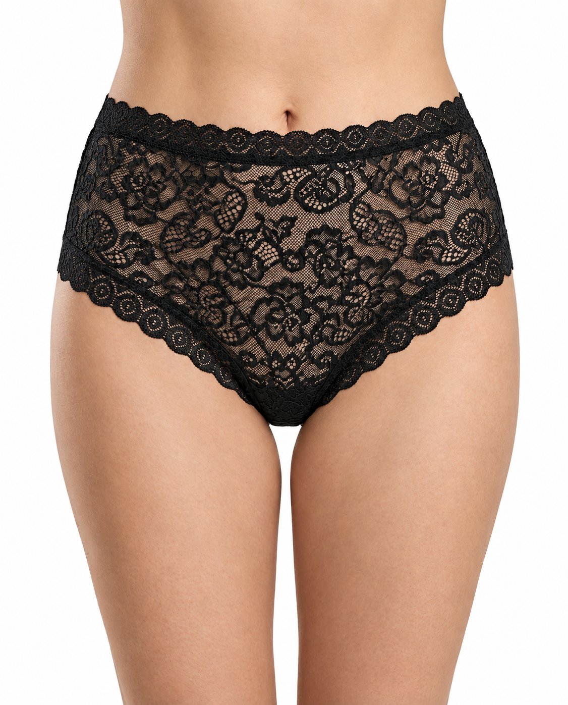 Women's Black Lace Briefs