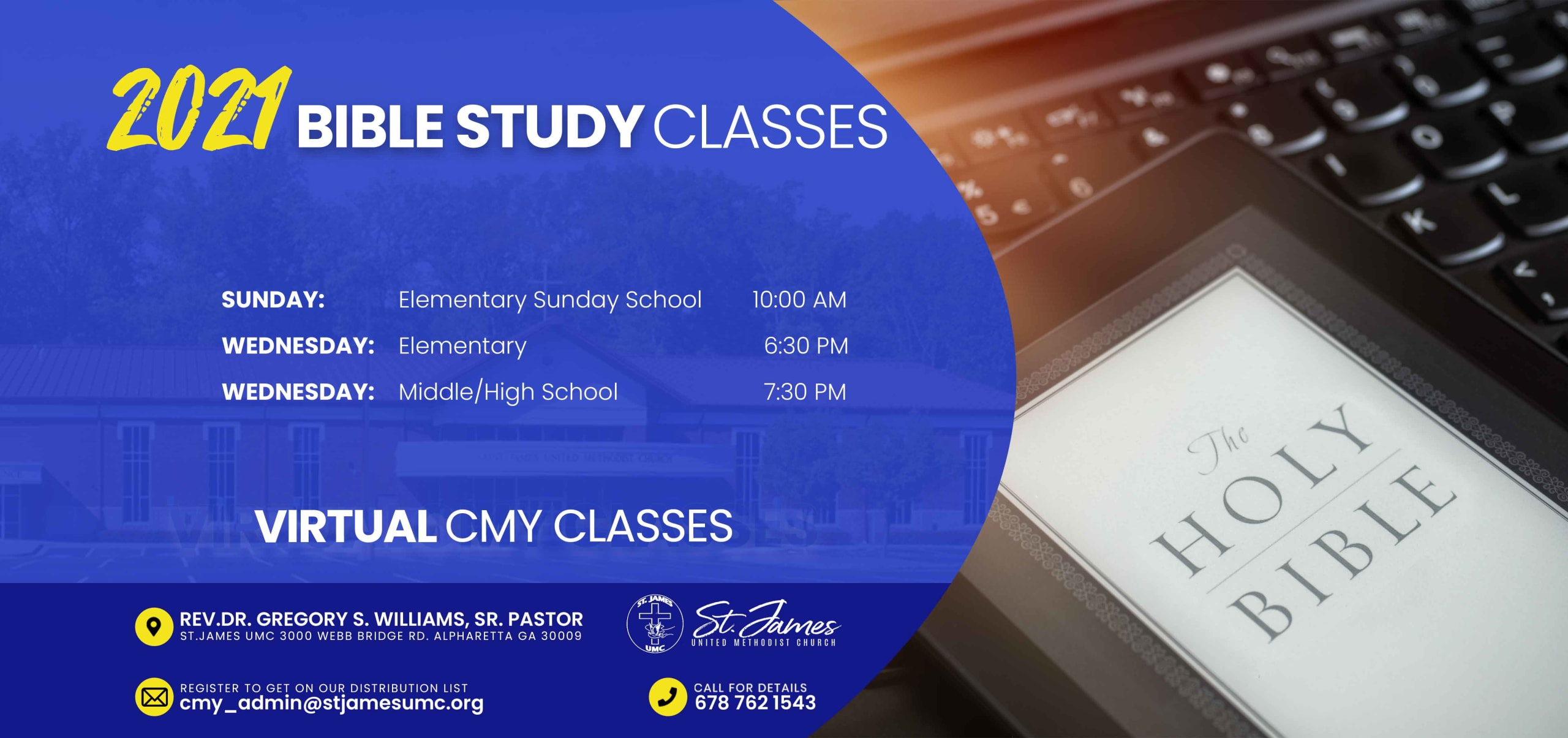 2021 CMY Bible Study Classes