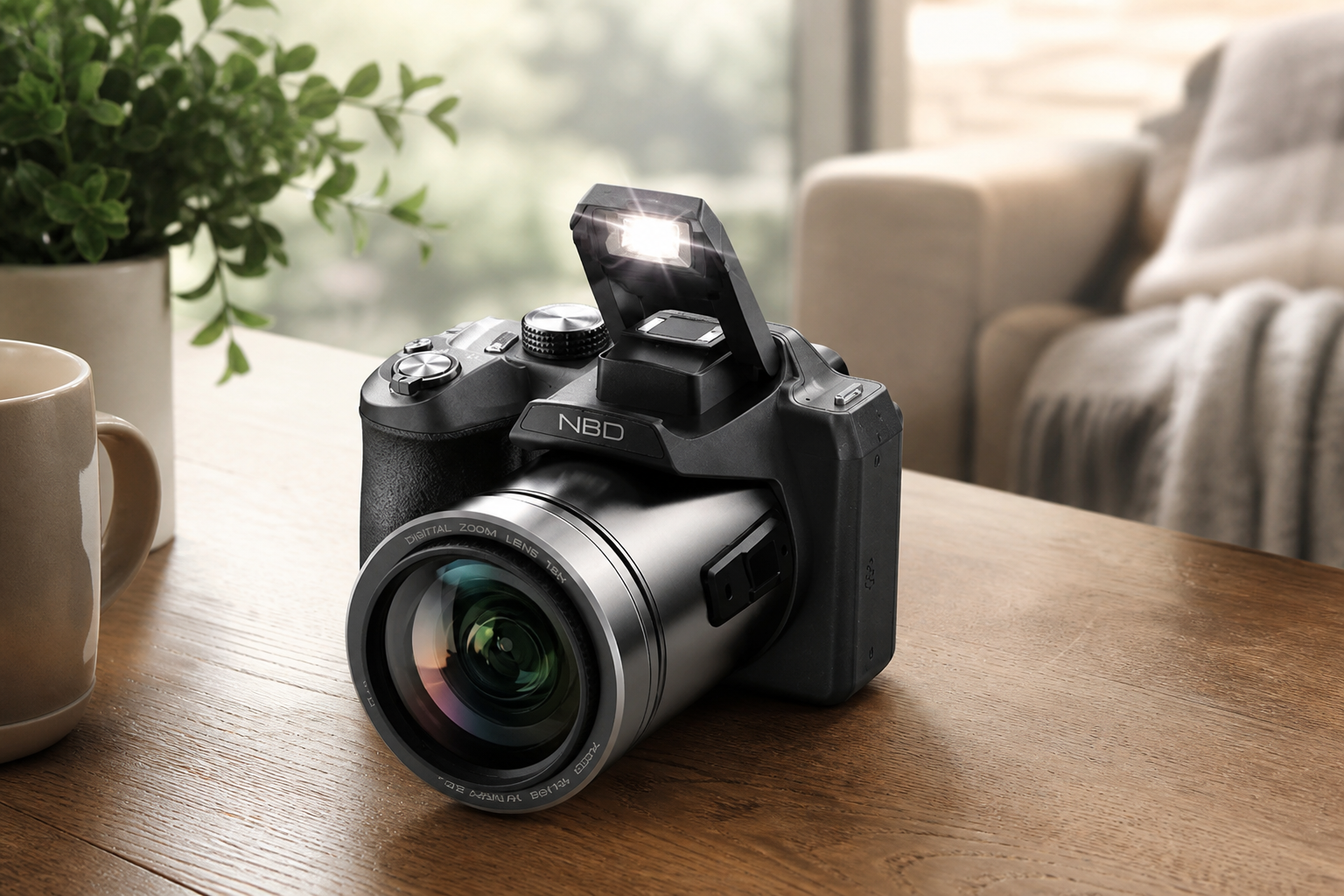 8K 64MP Digital Camera for Photography, Professional Camera(Black)