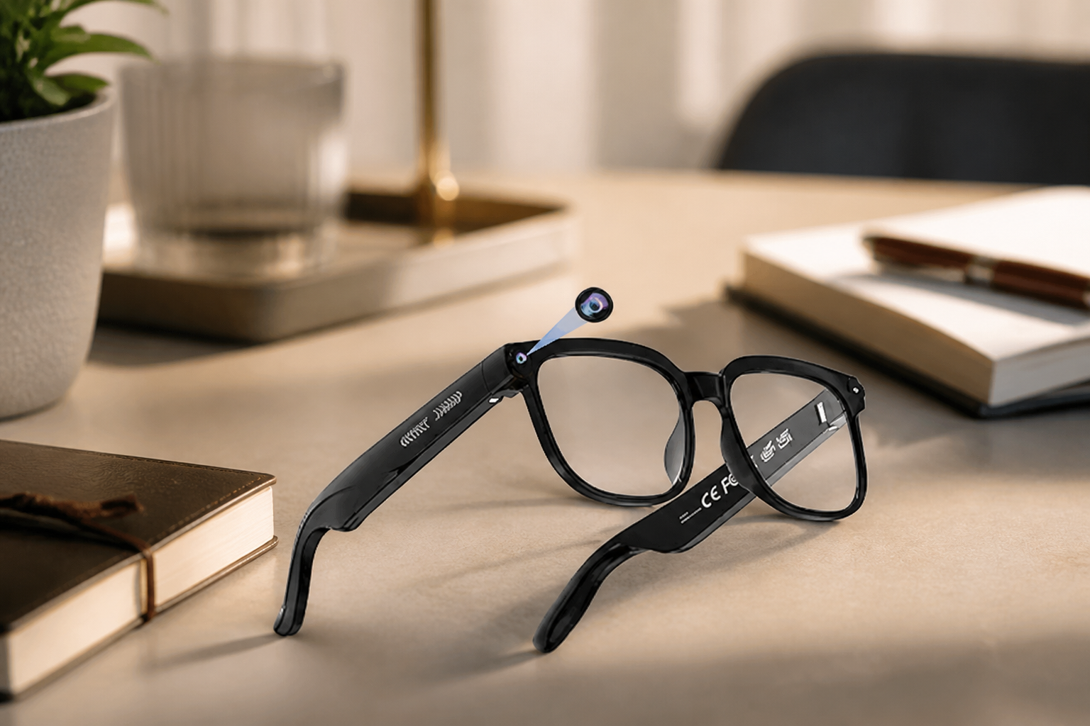 AI Smart Glasses with Camera, 4K Video, Real-Time Translation, AI Assistant