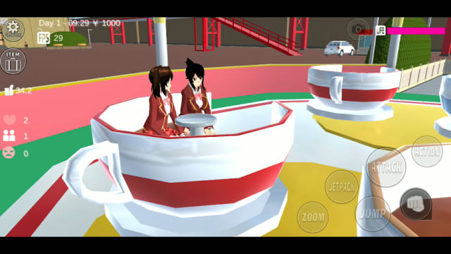 Sakura School Simulator Mod APK Gameplay Screenshot 4 – All Characters Unlocked