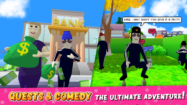 Dude Theft Wars Mod APK Gameplay Screenshot 2 – MOD Menu