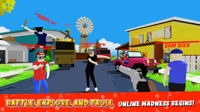 Dude Theft Wars Mod APK Gameplay Screenshot 3 – God Mode