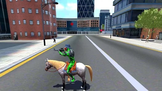 Rope Frog Ninja Hero Car Vegas Mod APK Gameplay Screenshot 5 – Anti-ban