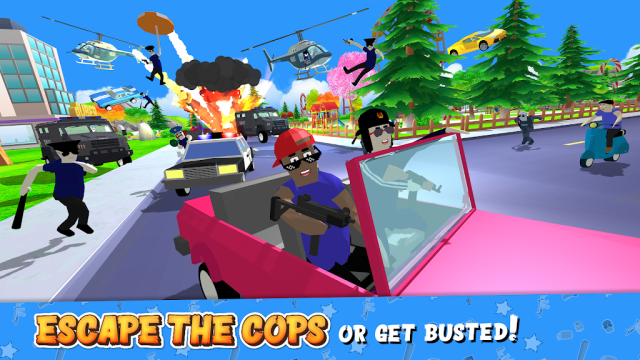 Dude Theft Wars Mod APK Gameplay Screenshot 1 – Unlimited Money