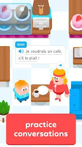 Duolingo Mod APK App Screenshot 5 – No Ads