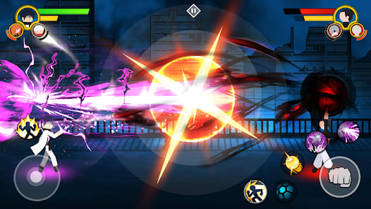 Stickman Cursed Fight 3v3 Mod APK Gameplay Screenshot 1 – Unlimited Money