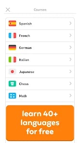 Duolingo Mod APK App Screenshot 1 – Premium Unlocked