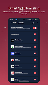 EUT VPN Mod APK App Screenshot 8 – Apps Filter